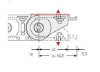 Billede af Endebeslag ET1455/UA1455 - 038 -  MOVABLE POINT