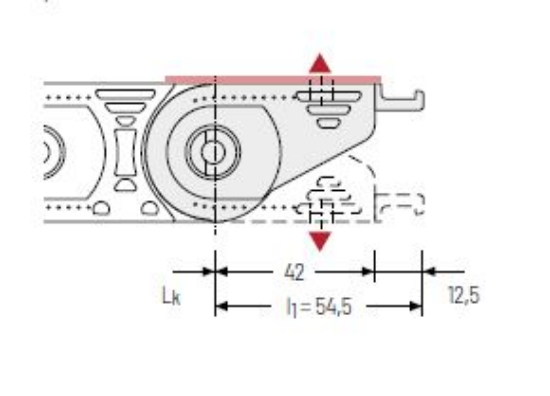 Billede af Endebeslag ET1455/UA1455 - 038 -  MOVABLE POINT