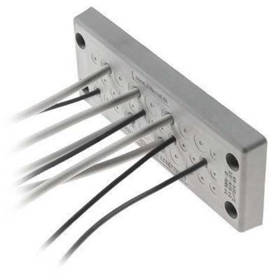 Billede af DES PDM 24/124G plade til kabelgennemføring - Grå