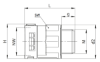 Billede af BLNO-M fitting, M20, NW17, sort