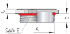 Billede af Blindprop - 6-kantet, M20 x 1,5mm med O-ring