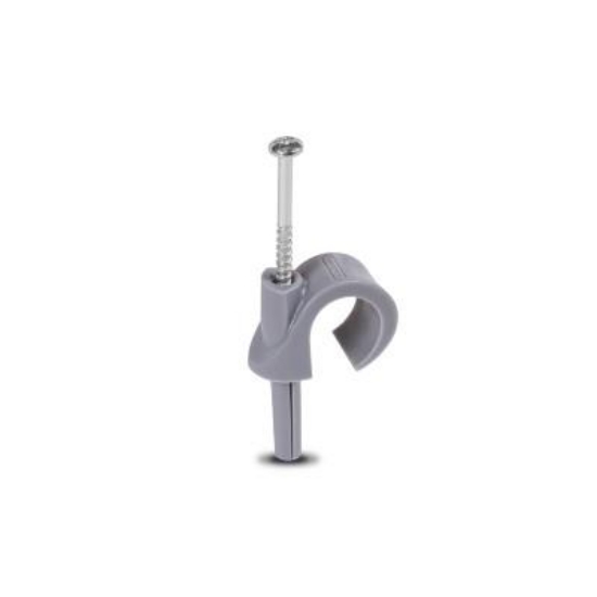 Billede af Mepac Plugclip med skrue 16/19mm, grå