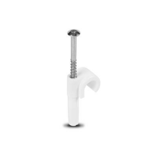 Billede af Mepac Plugclip med skrue 11/15mm, hvid