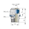 Billede af Forskruning M25x1,5 Blueglobe CLEAN Plus - KAD 15,0 - 12,0mm