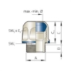 Billede af Forskruning M32x1,5 Blueblobe CLEAN Plus PA - KAD 21,0 - 19,0mm
