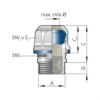 Billede af Forskruning M12x1,5 Blueglobe CP EMC