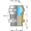 Billede af Forskruning M12x1,5 Blueglobe Ex-e II - KAD 8,0 - 3,0mm