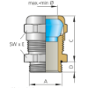 Billede af Forskruning M50x1,5 Blueglobe MS - KAD 42,0 - 31,0mm