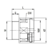 Billede af PMA EcoGuard Fitting, PA6, NW17, M20, IP66, sort