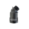 Billede af 45°, Metrisk gevind M20x1,5, NW17, sort