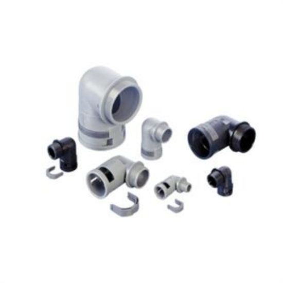 Billede af 90° Metrisk gevind, M50x1,5 - NW48, grå